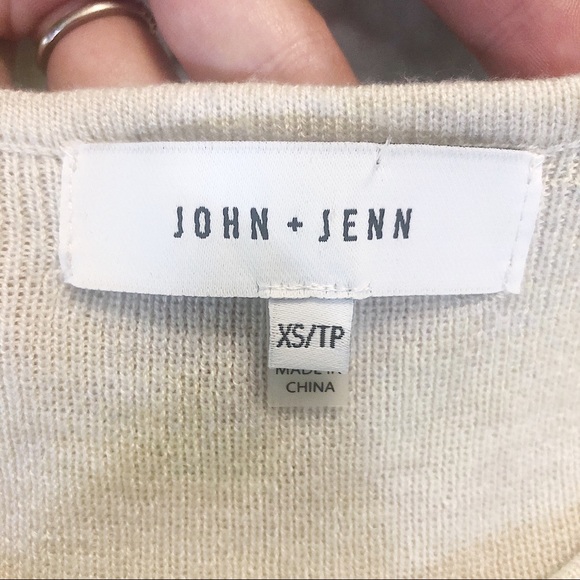 JOHN + JENN Anthro Knitted Flutter Sleeve Top - Picture 9 of 9